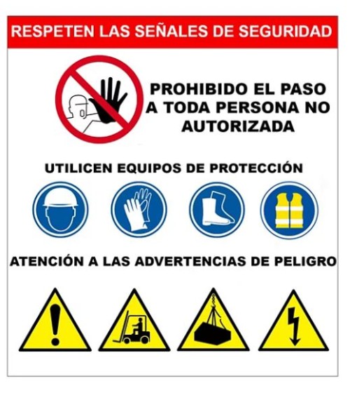 Ejemplo de señal de seguridad.