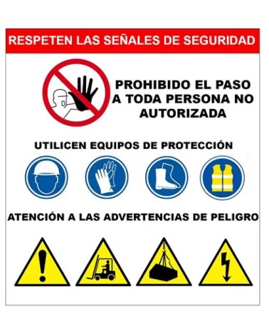 Ejemplo de señal de seguridad.